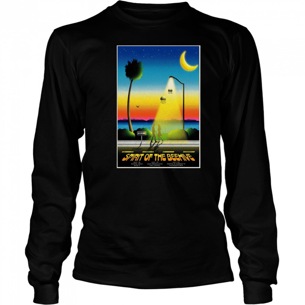 Spirit Of The Beehive California 2025 Tour Poster T-Shirt Long Sleeved