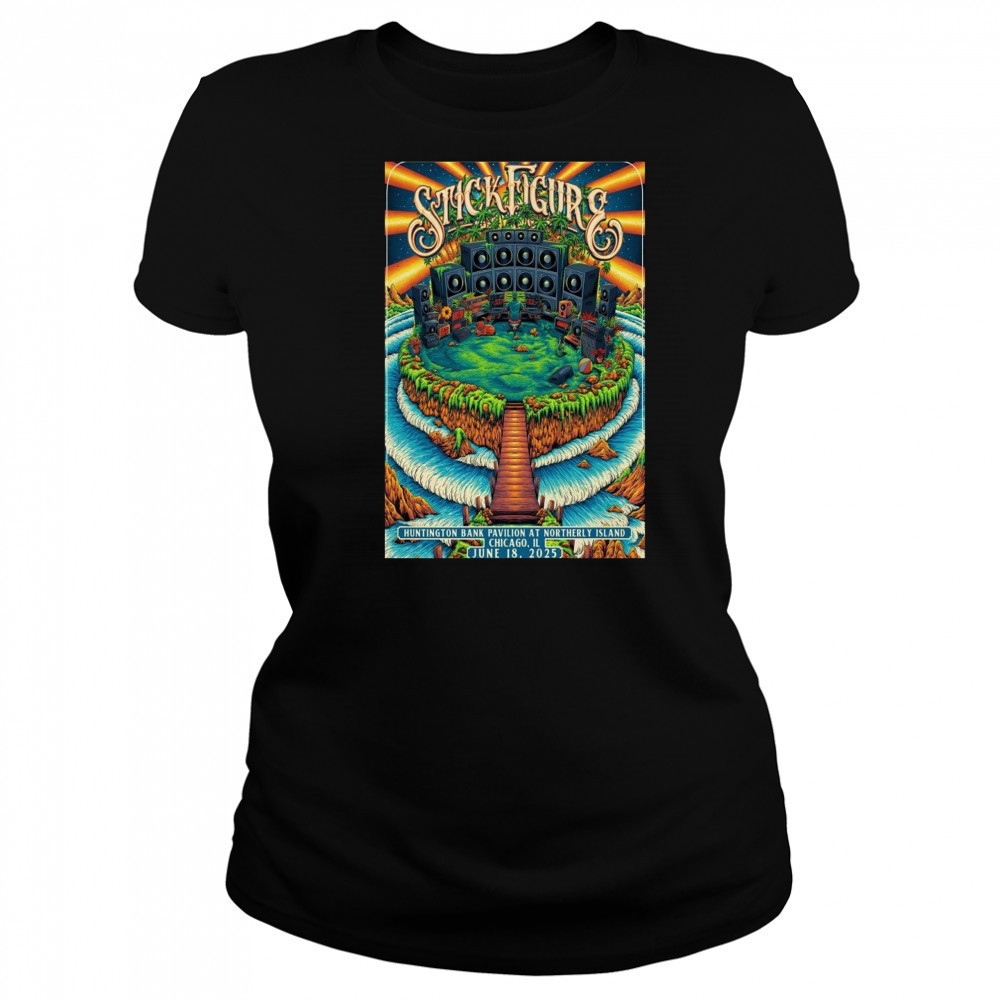 Stick Figure Chicago IL June 18 2025 Poster T-Shirt Women's T-shirt