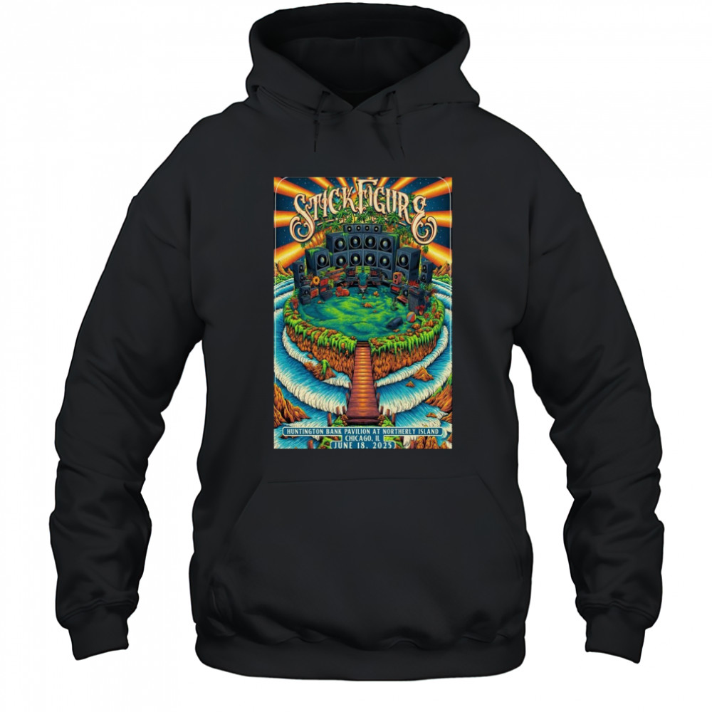 Stick Figure Chicago IL June 18 2025 Poster T-Shirt Hoodie