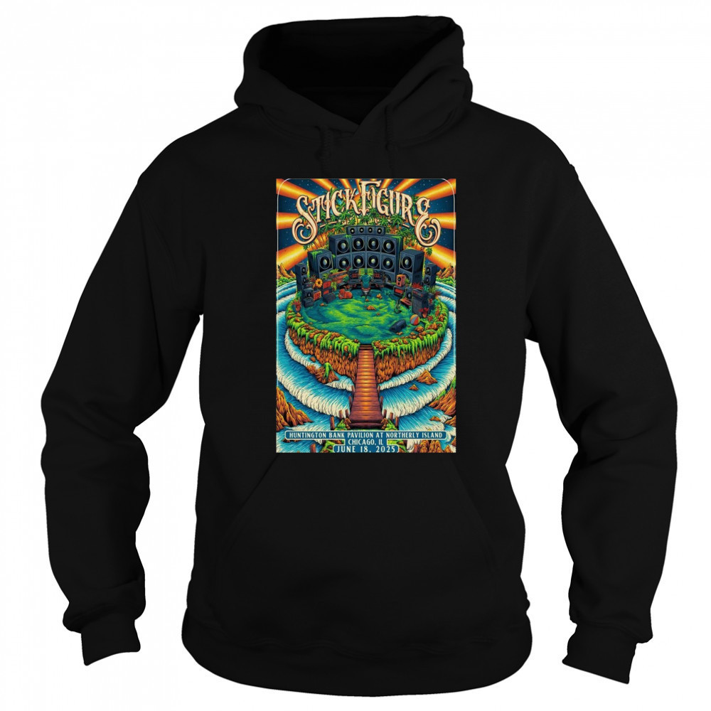 Stick Figure Chicago IL June 18 2025 Poster T-Shirt Sweatshirt