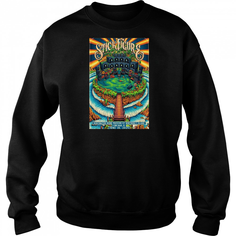 Stick Figure Chicago IL June 18 2025 Poster T-Shirt Hoodie