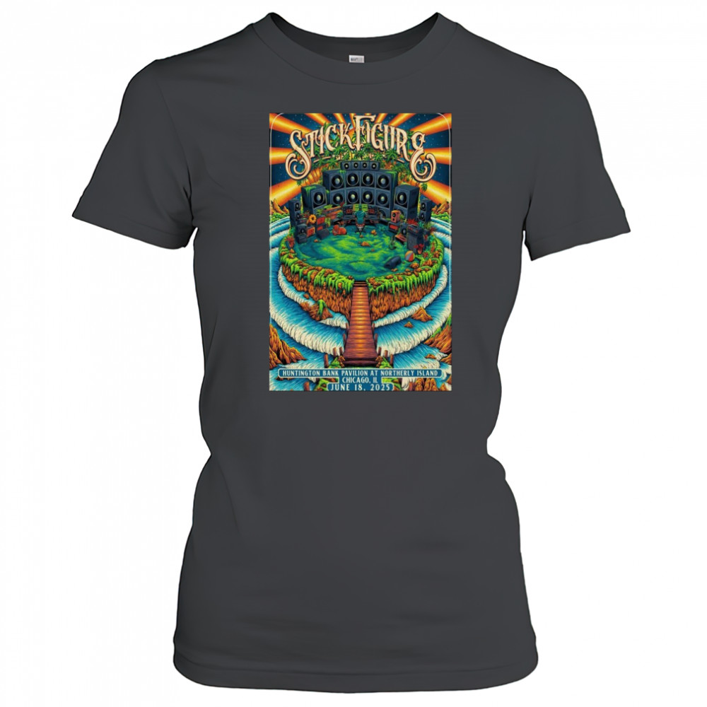 Stick Figure Chicago IL June 18 2025 Poster T-Shirt Women's T-shirt
