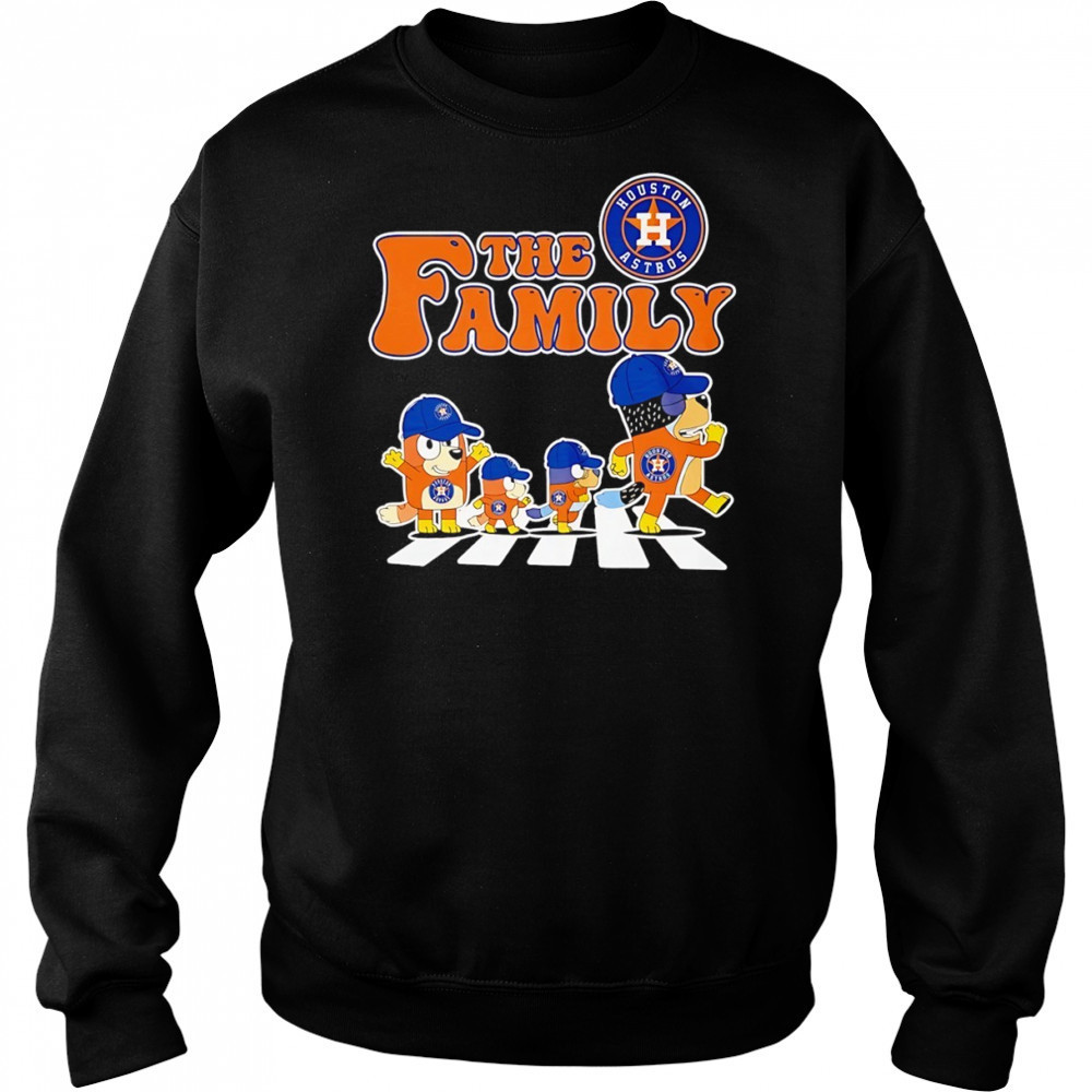 The Family Bluey vs Houston Astros MLB Baseball Abbey Road shirt Hoodie