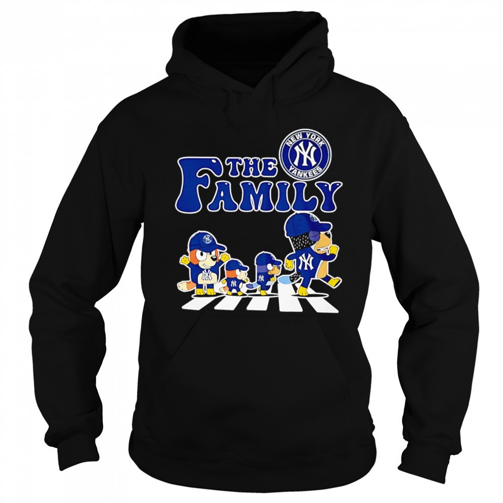The Family Bluey vs New York Yankees MLB Baseball Abbey Road shirt Sweatshirt