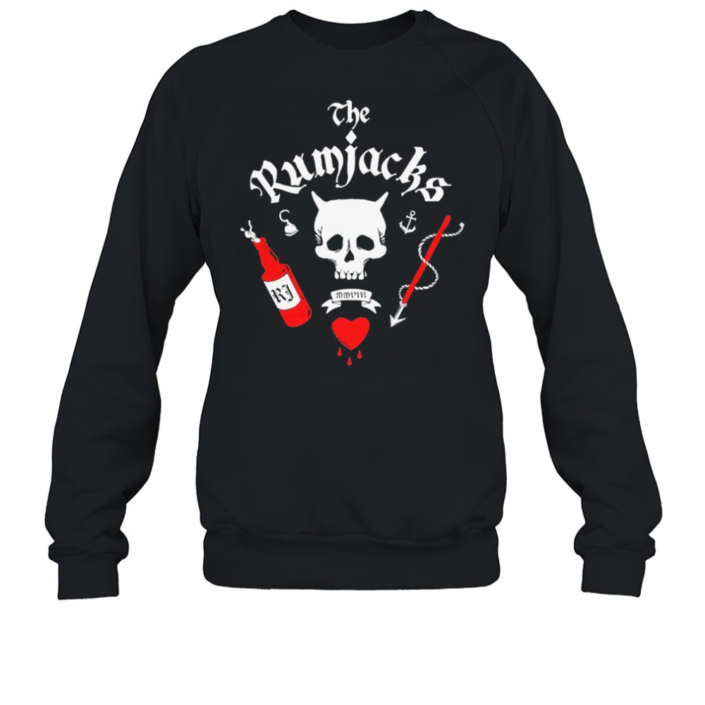 The Rumjacks Blackbeard Skull T-shirt Sweatshirt