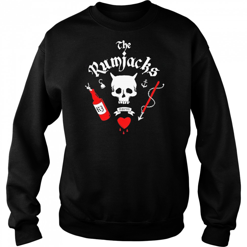 The Rumjacks Blackbeard Skull T-shirt Hoodie