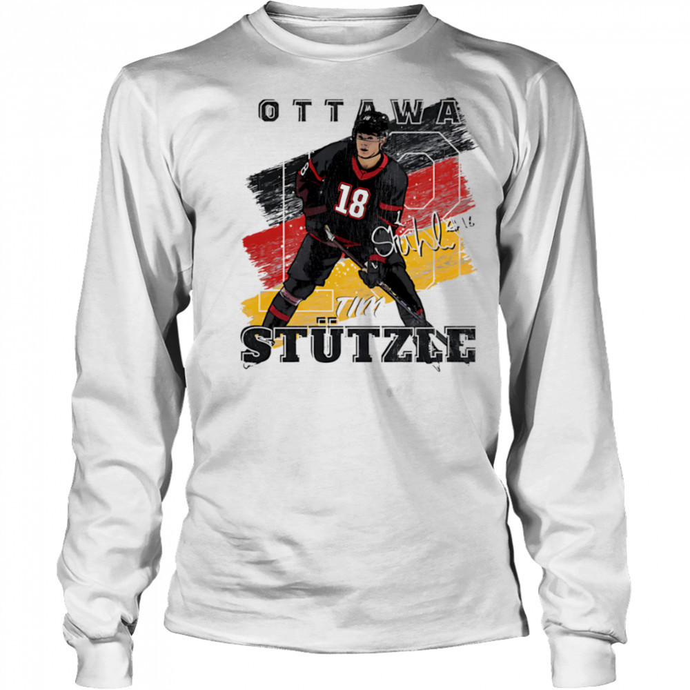 Tim Stutzle Ottawa Germany Flag shirt Long Sleeved