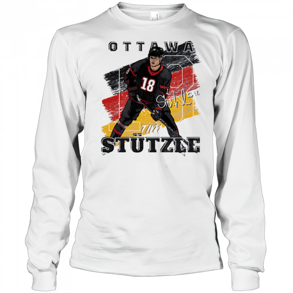 Tim Stutzle Ottawa Germany Flag shirt Long Sleeved
