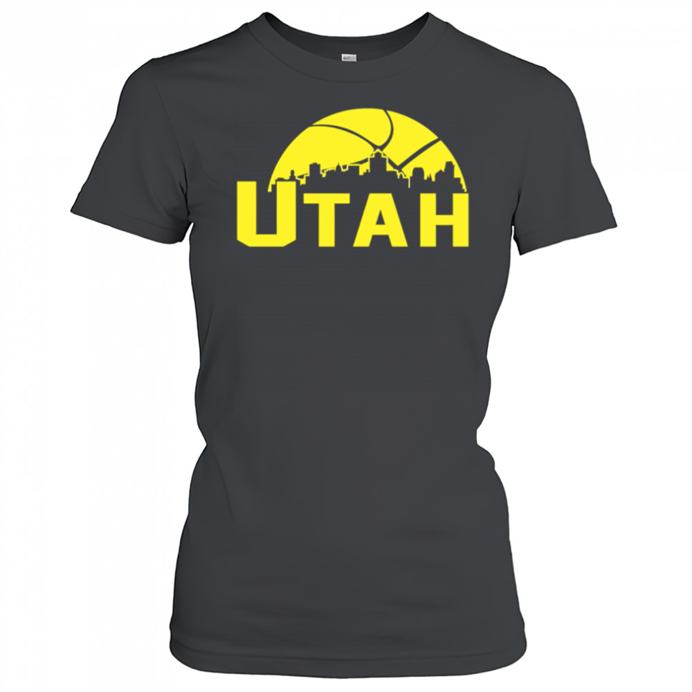 Utah Jazz Cityscape Skyline style 2025 shirt Women's T-shirt