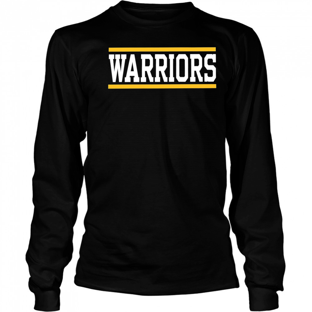 Warriors horizontal lines shirt Long Sleeved