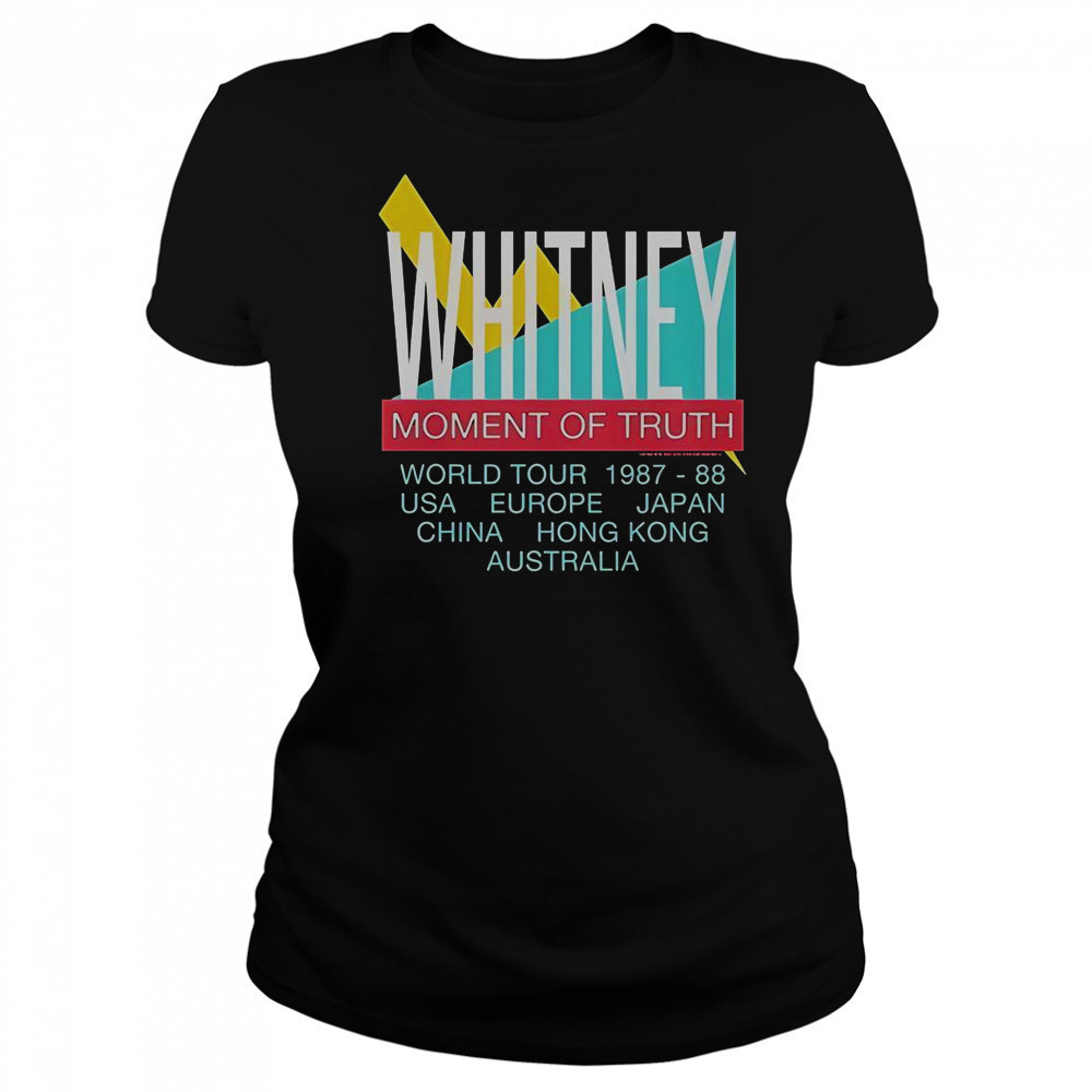 Whitney Houston Moment Of Truth World Tour 1987 88 T-Shirt Women's T-shirt