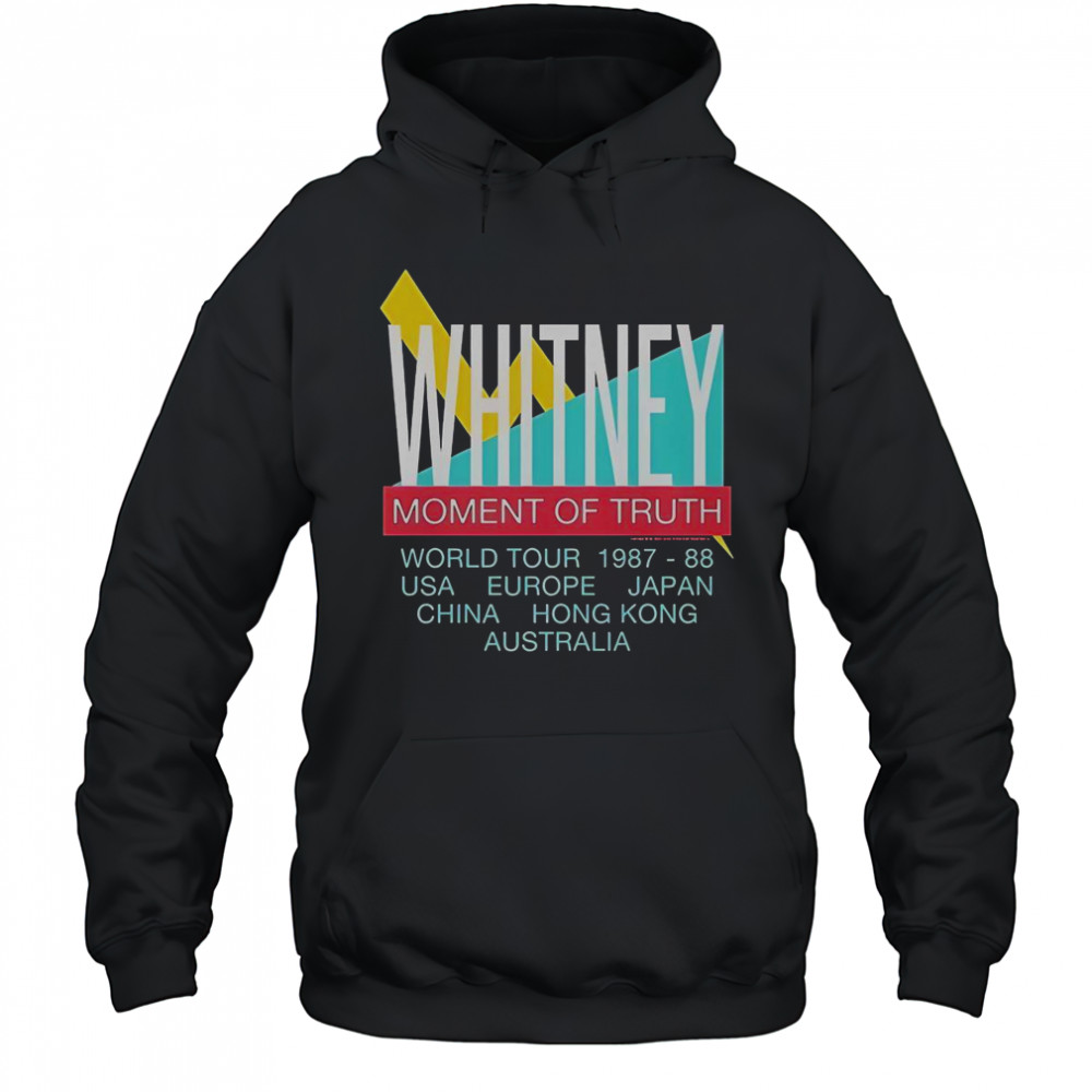Whitney Houston Moment Of Truth World Tour 1987 88 T-Shirt Hoodie