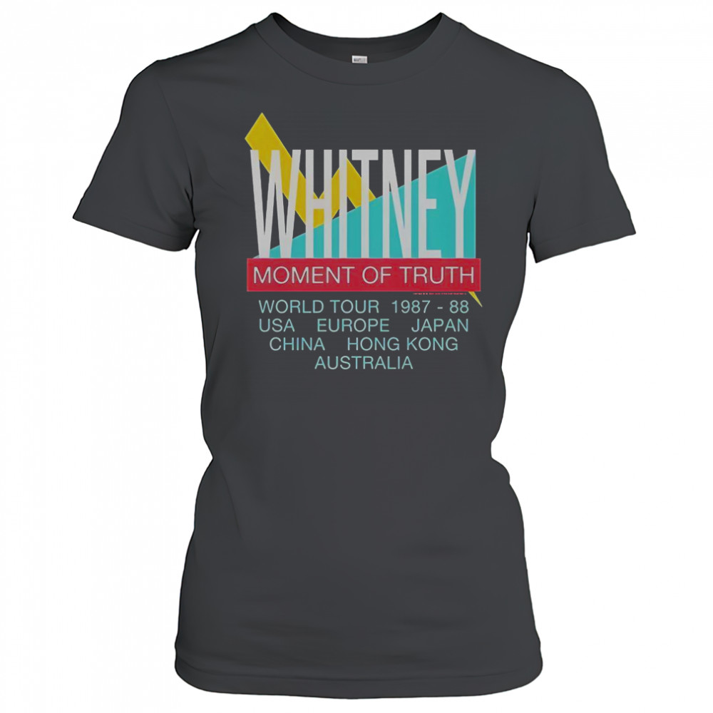 Whitney Houston Moment Of Truth World Tour 1987 88 T-Shirt Women's T-shirt