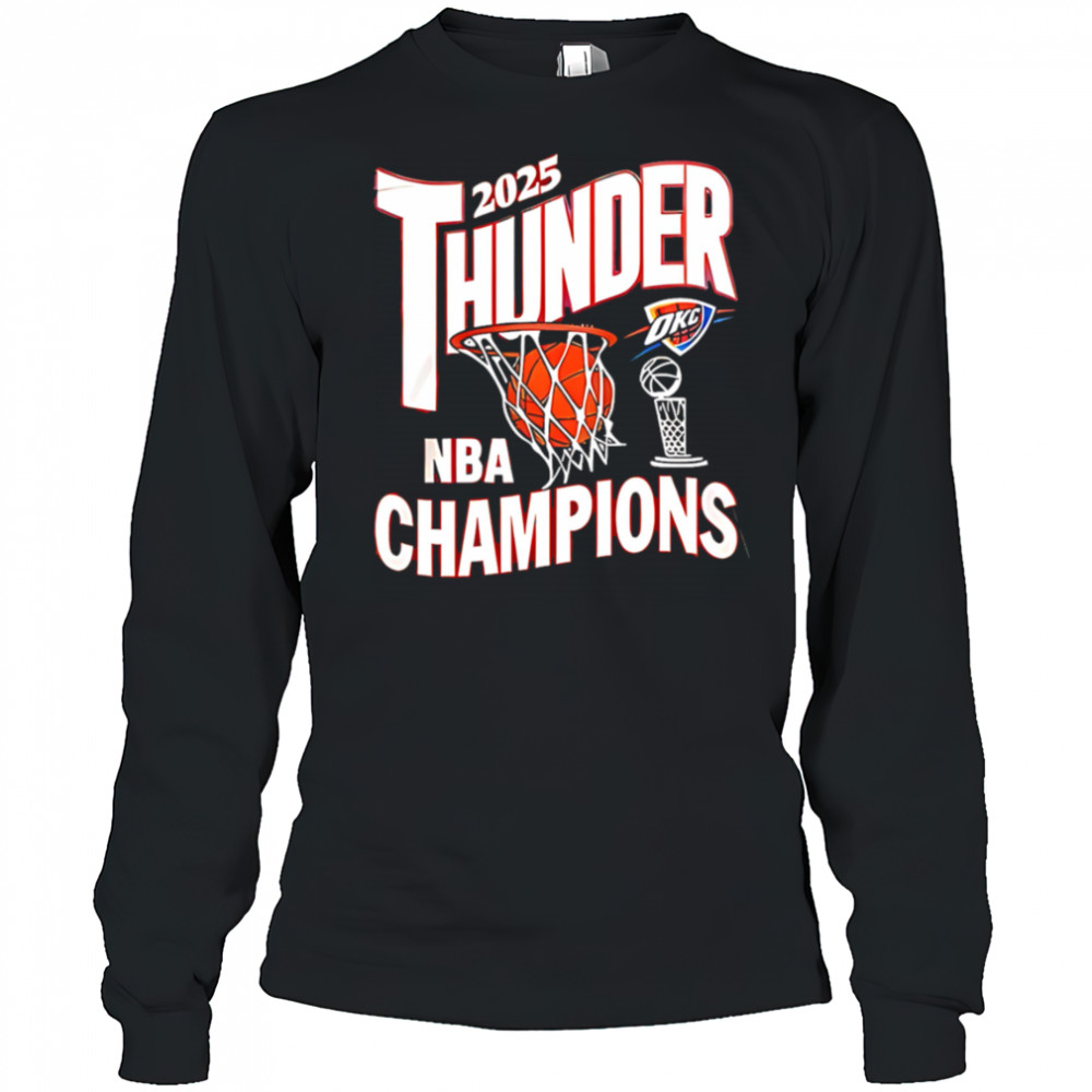 2025 Thunder NBA Champions shirt Long Sleeved