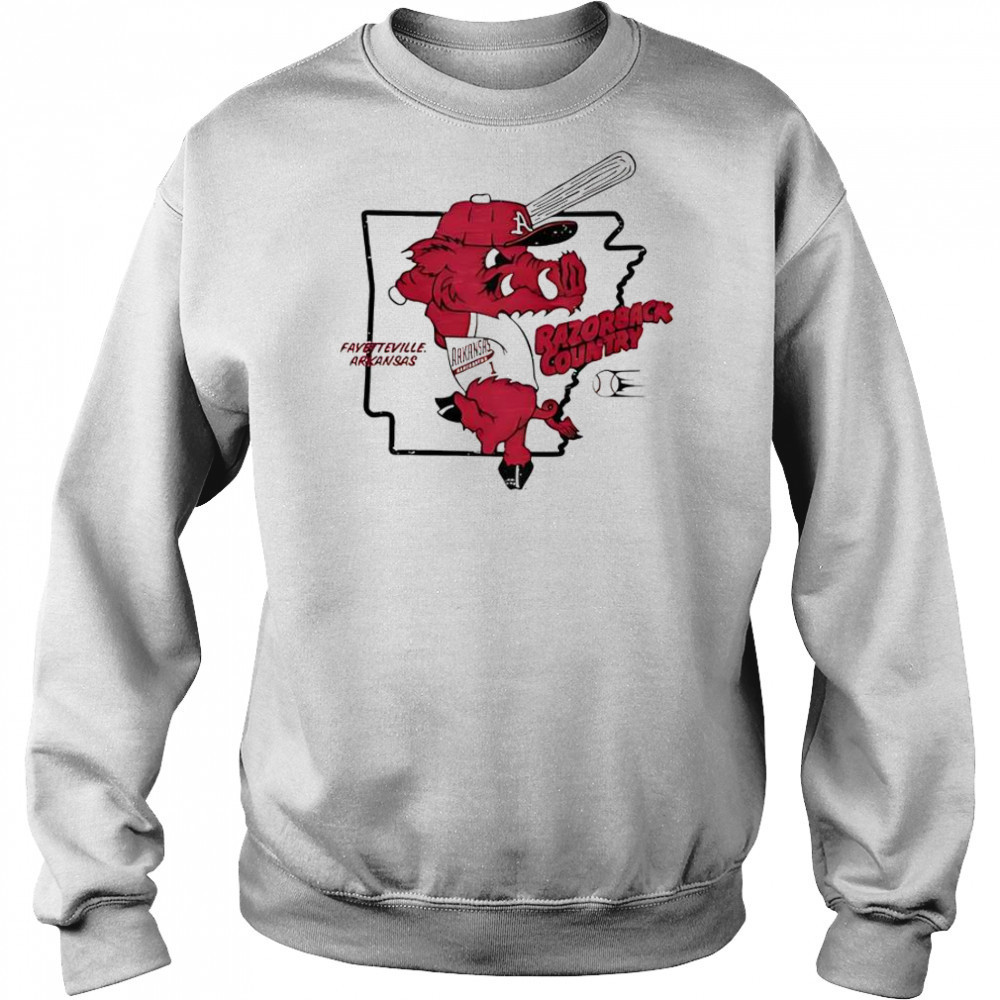 Arkansas Baseball Razorback Country T-Shirt Hoodie
