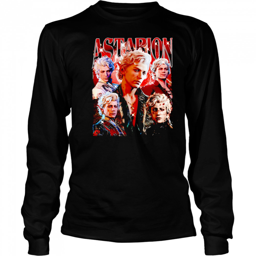 Astarion Baldurs Gate 3 Girl Dinner Vintage graphic shirt Long Sleeved