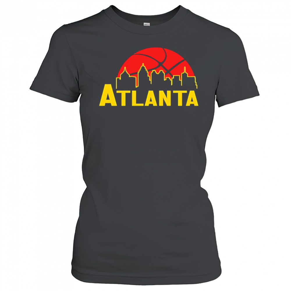 Atlanta Hawks Cityscape Skyline style 2025 shirt Women's T-shirt
