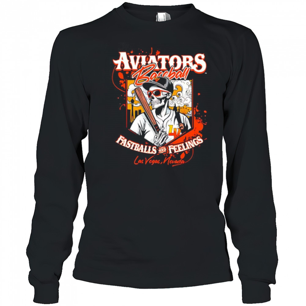 Aviators baseball fastballs and feelings shirt Long Sleeved