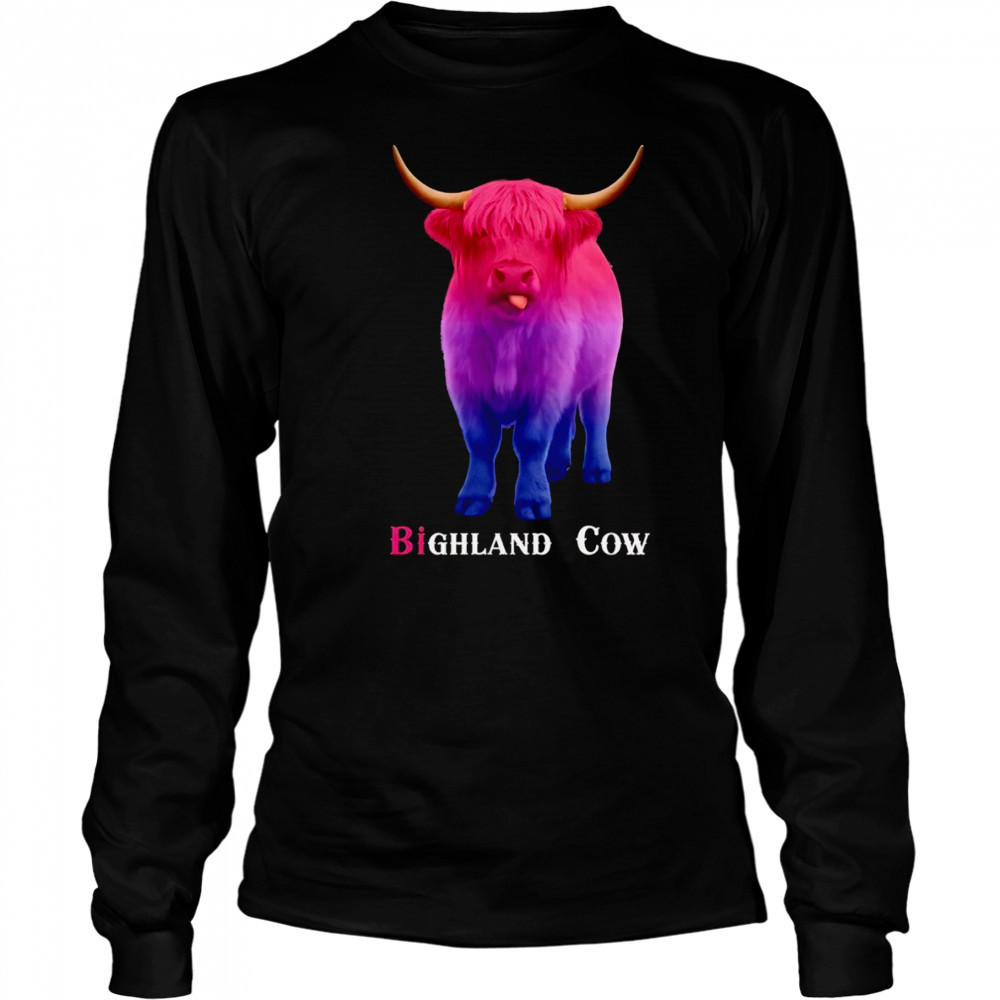 Bighland Cow shirt Long Sleeved