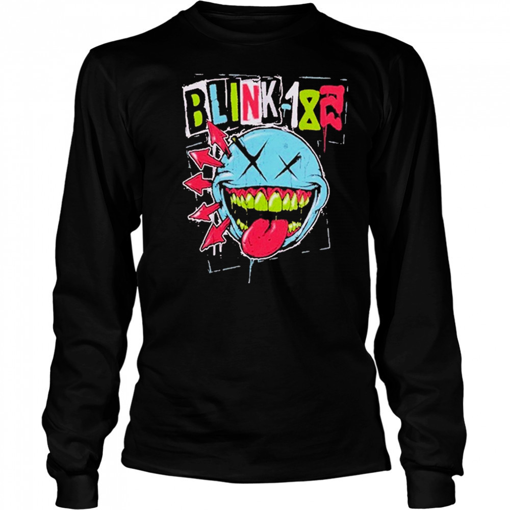 Blink-182 Apparel Green Teeth Smile Logo T-Shirt Long Sleeved