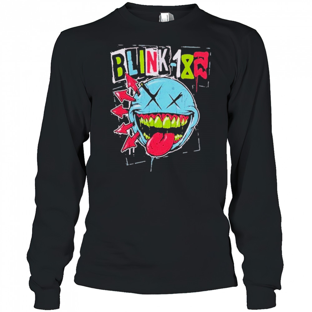 Blink-182 Apparel Green Teeth Smile Logo T-Shirt Long Sleeved