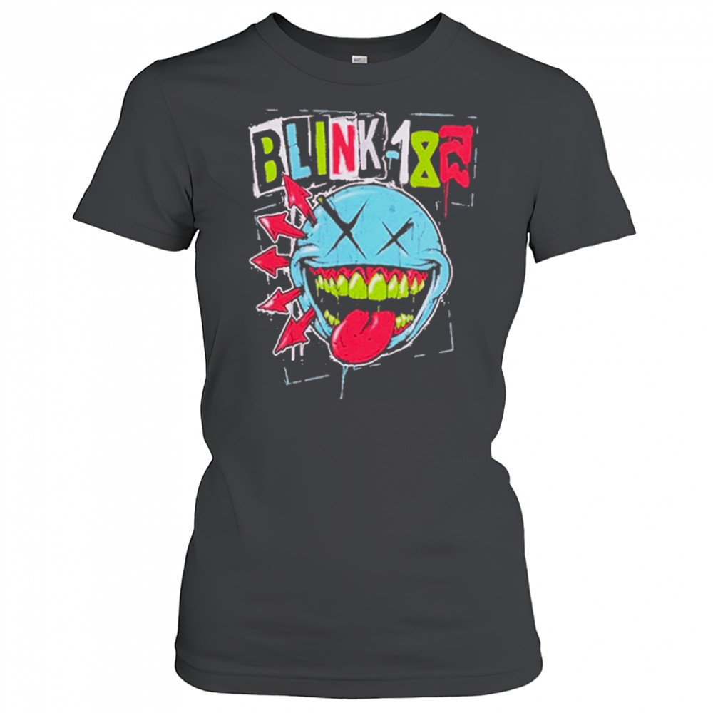 Blink-182 Apparel Green Teeth Smile Logo T-Shirt Women's T-shirt