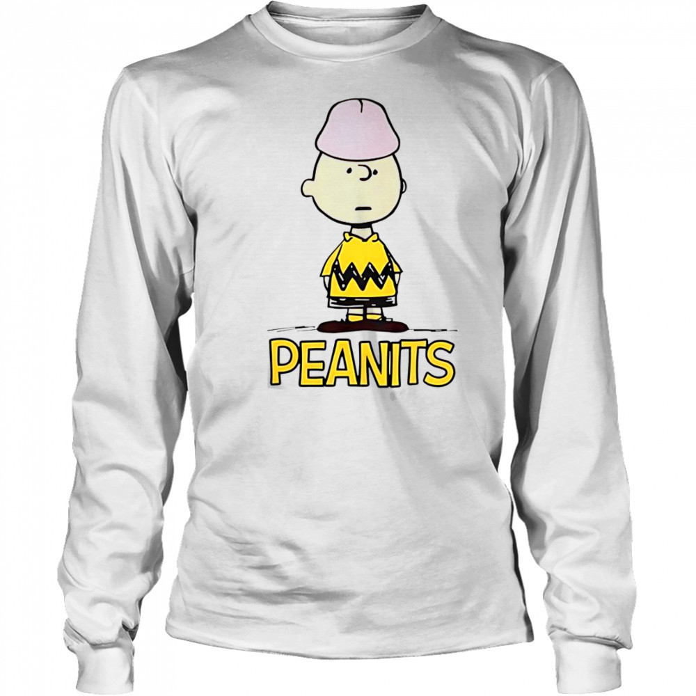 Charlie Brown Peanuts Penis Peanits Meme T-Shirt Long Sleeved