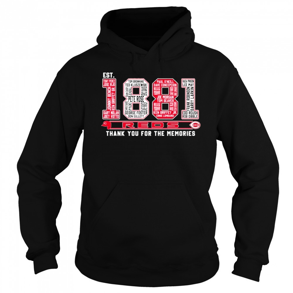 Cincinnati Reds Est 1881 Thank You For The Memories Unisex T-Shirt Sweatshirt