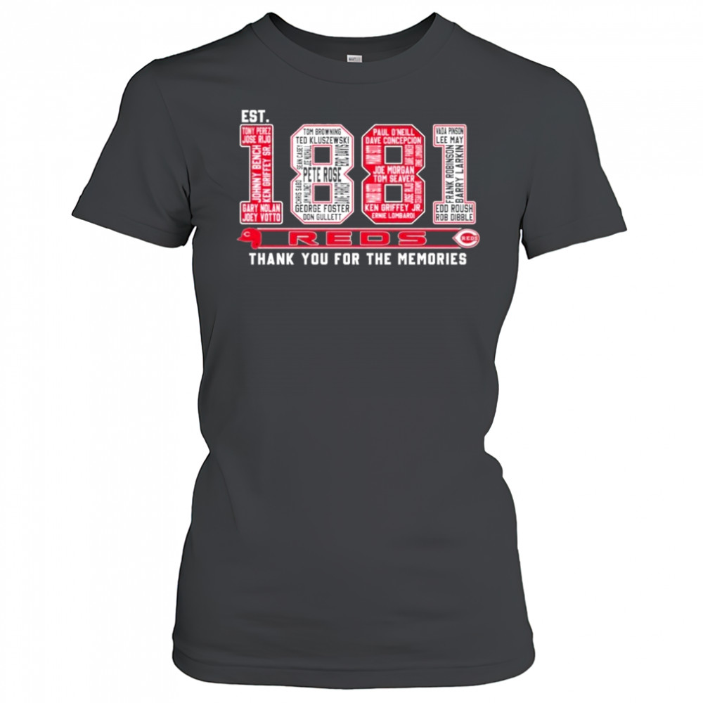 Cincinnati Reds Est 1881 Thank You For The Memories Unisex T-Shirt Women's T-shirt