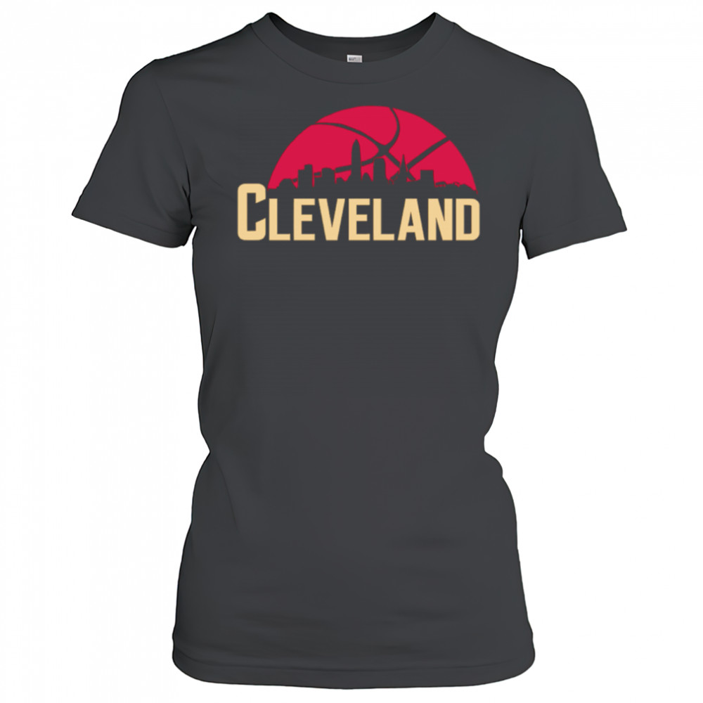 Cleveland Cavaliers Cityscape Skyline style 2025 shirt Women's T-shirt