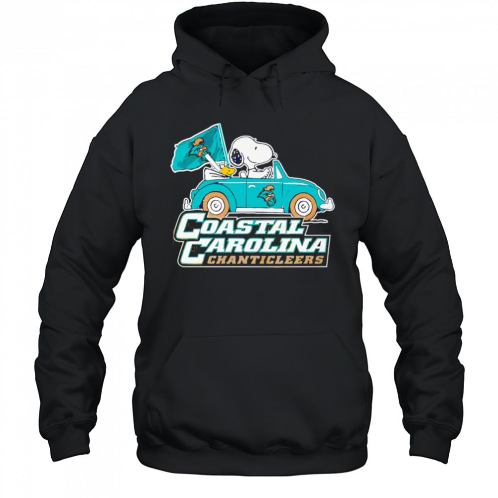 Coastal Carolina Chanticleers x Snoopy go by car shirt Hoodie