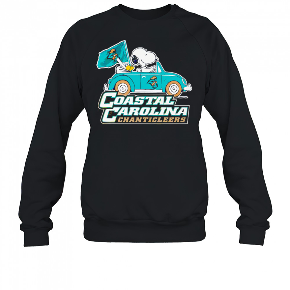 Coastal Carolina Chanticleers x Snoopy go by car shirt Sweatshirt