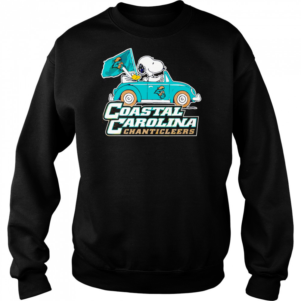 Coastal Carolina Chanticleers x Snoopy go by car shirt Hoodie
