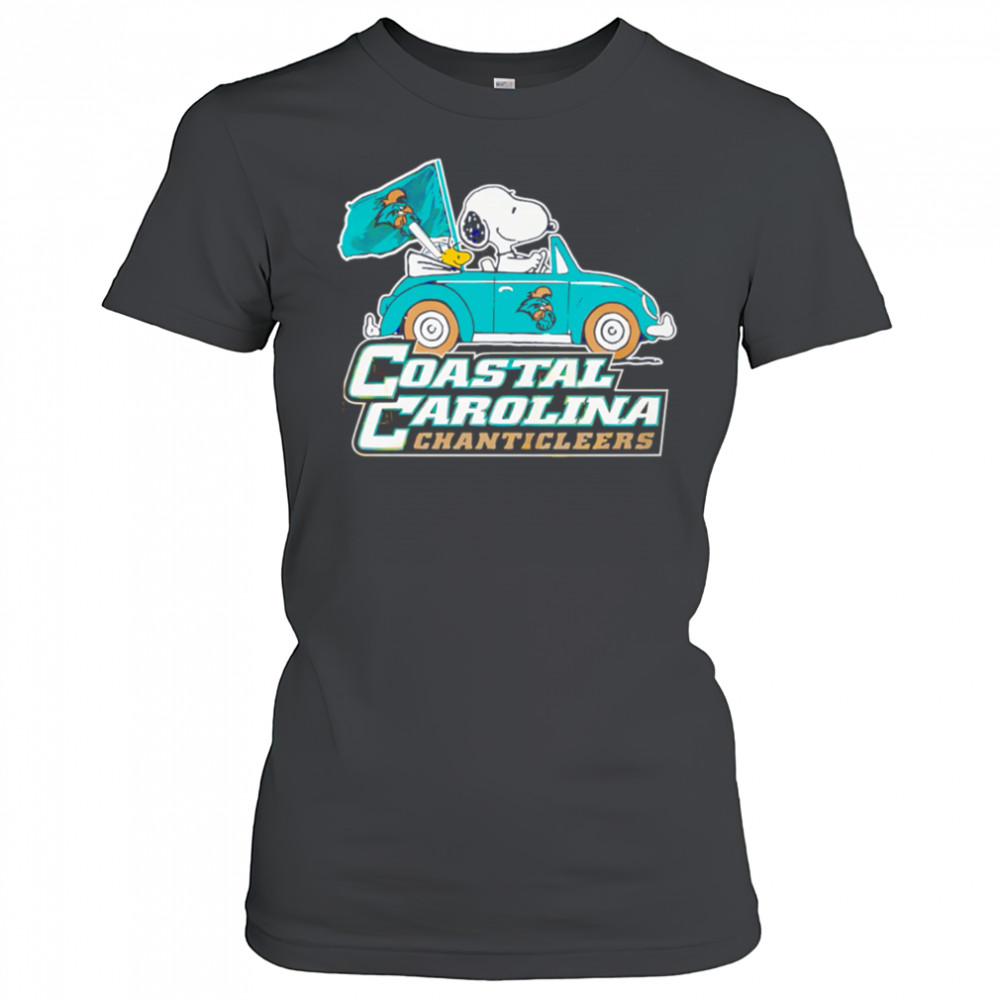 Coastal Carolina Chanticleers x Snoopy go by car shirt Women's T-shirt