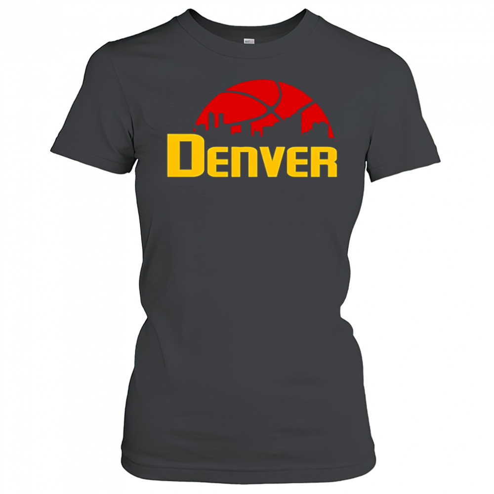 Denver Nuggets Cityscape Skyline style 2025 shirt Women's T-shirt