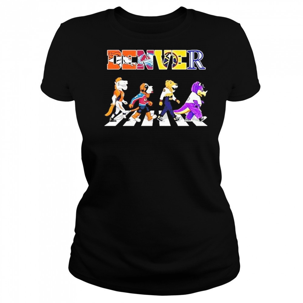 Denver Sports Team Logo Mascot Abbey Road 2025 Shirt Women's T-shirt