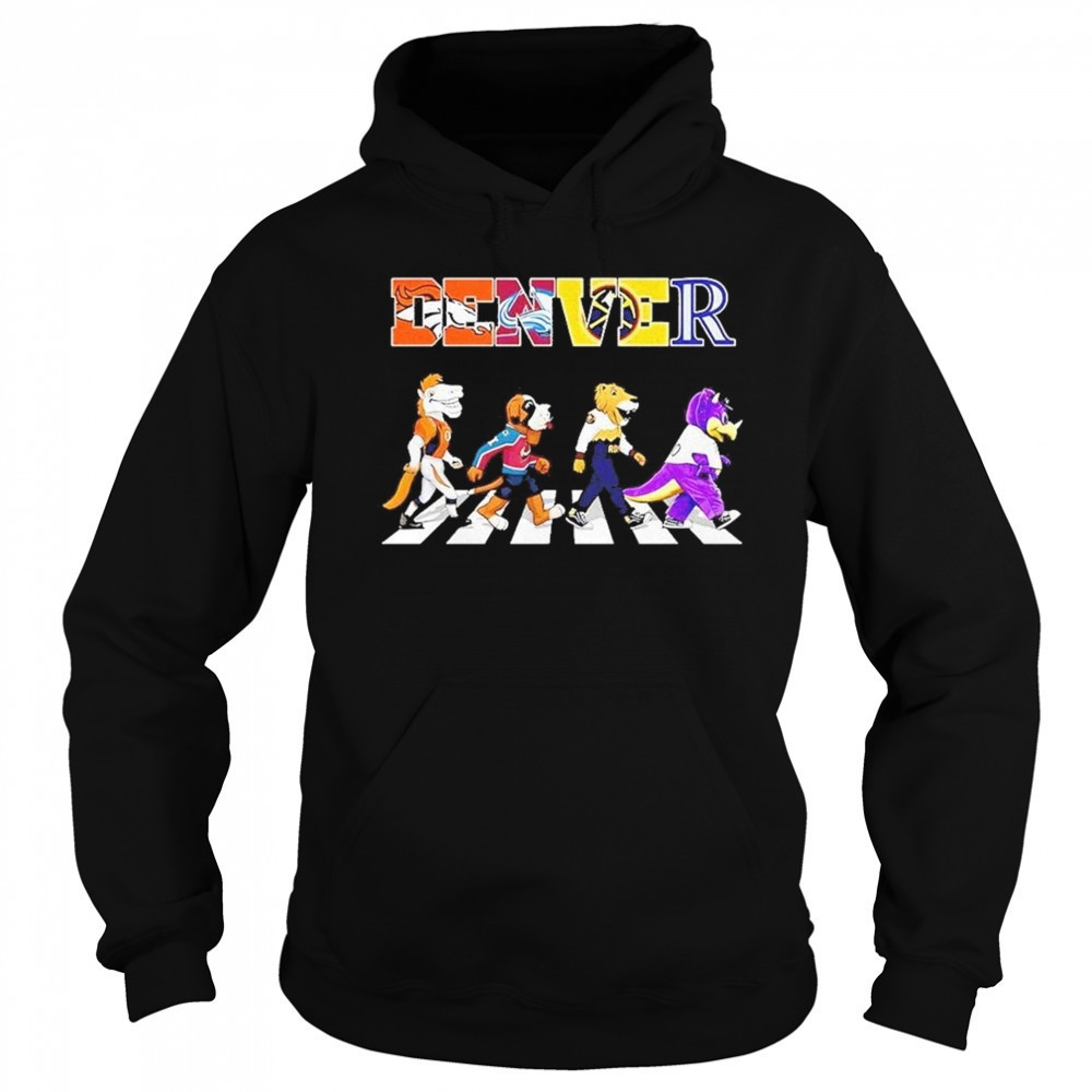 Denver Sports Team Logo Mascot Abbey Road 2025 Shirt Sweatshirt