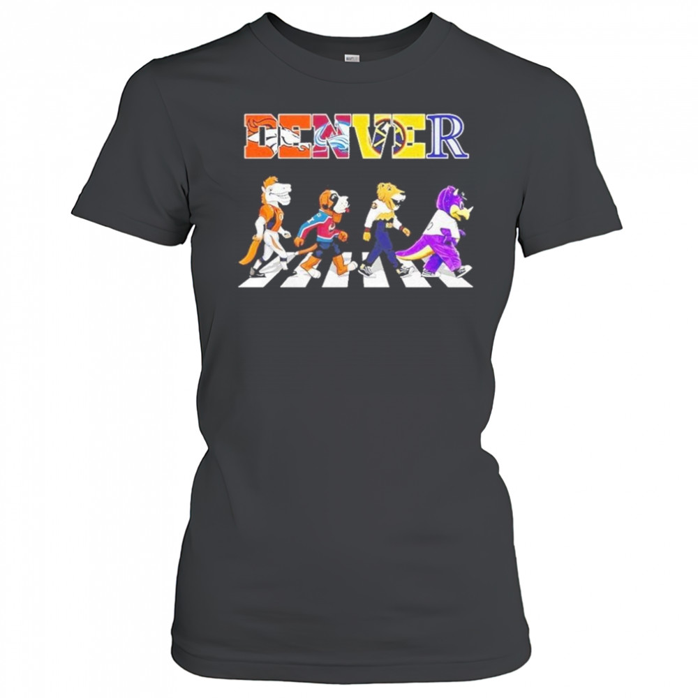 Denver Sports Team Logo Mascot Abbey Road 2025 Shirt Women's T-shirt