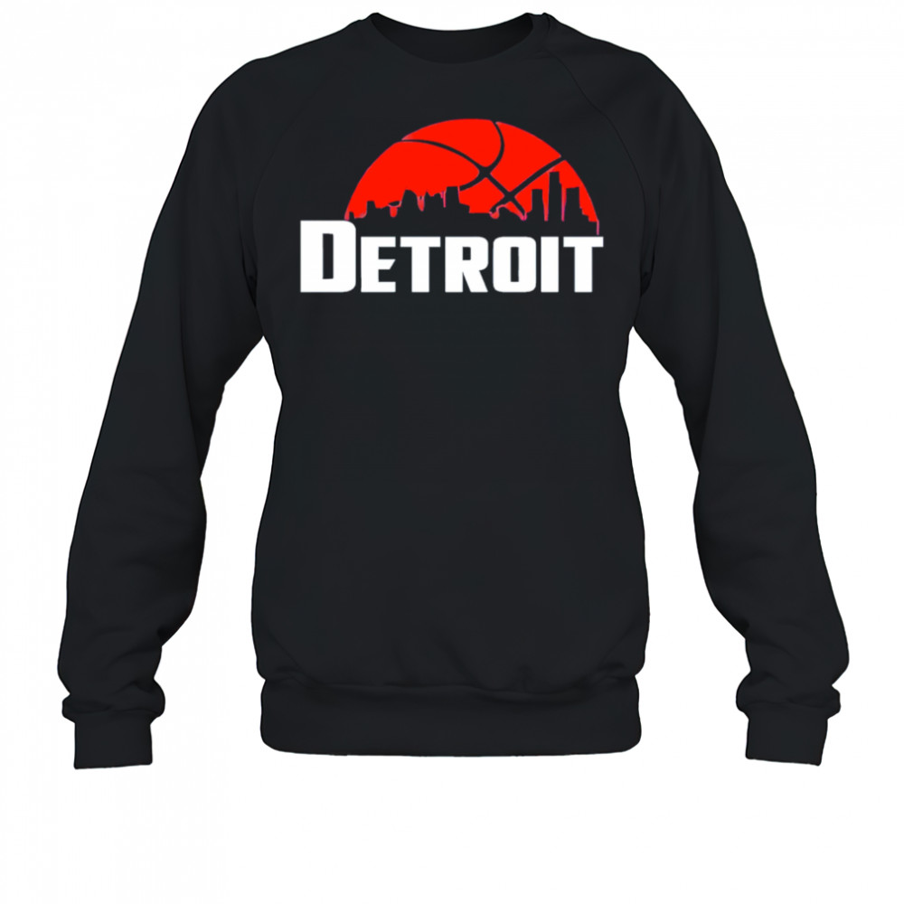 Detroit Pistons Cityscape Skyline style 2025 shirt Sweatshirt