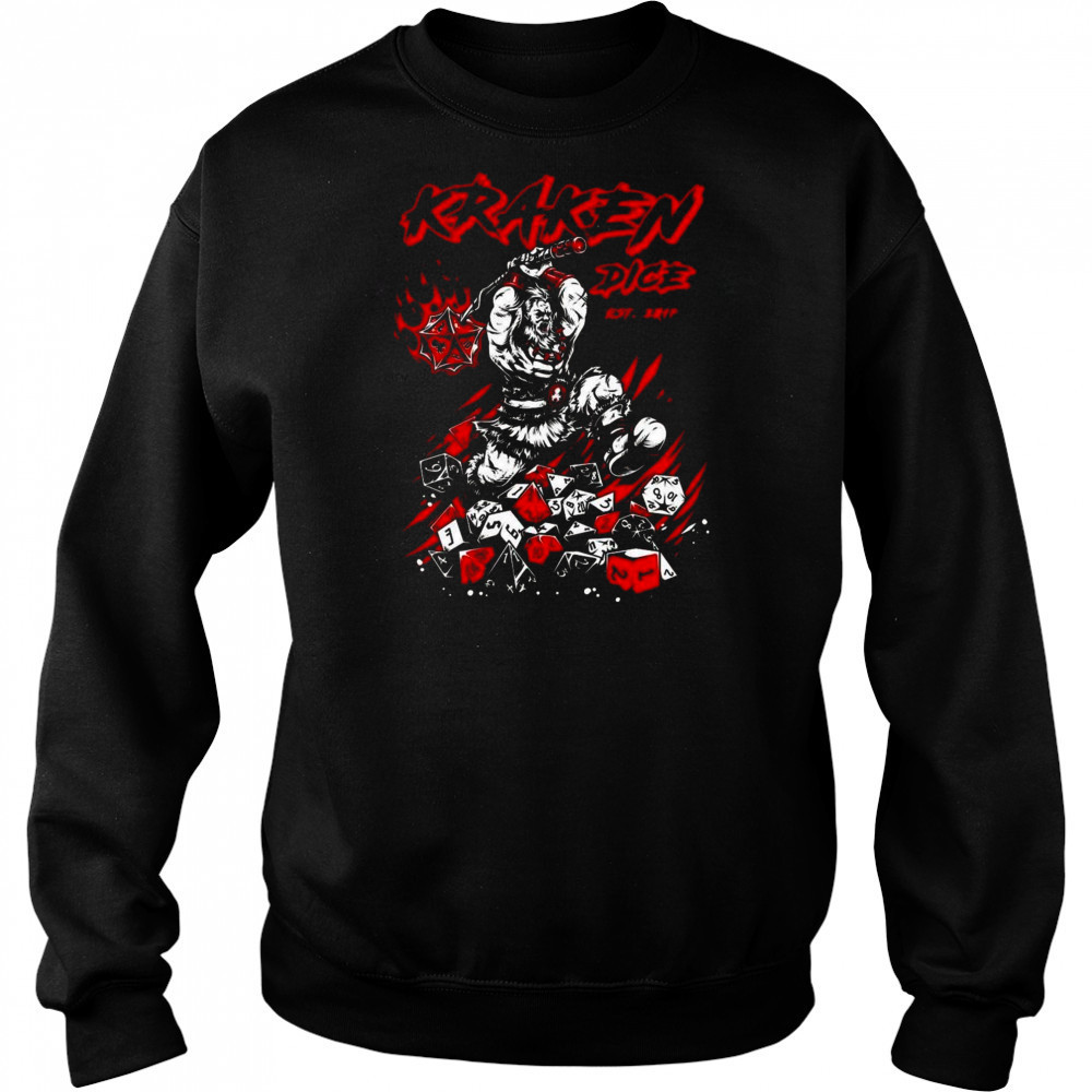 Dice Rage Kraken Dice Shirt Hoodie