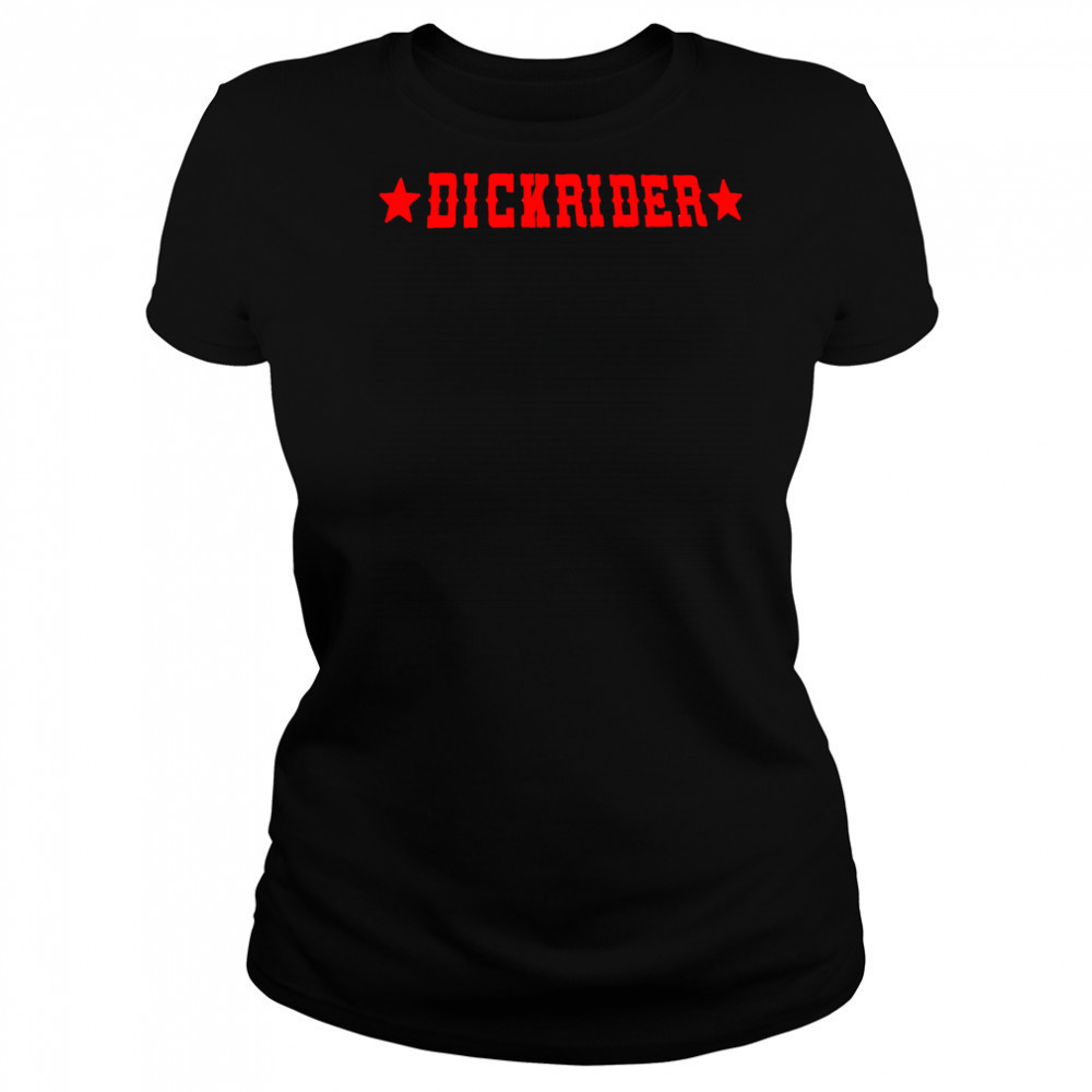 Dickrider red letter shirt Women's T-shirt