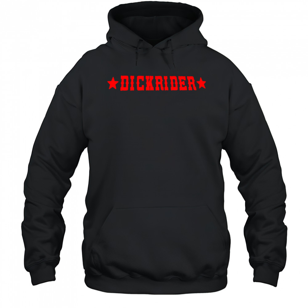 Dickrider red letter shirt Hoodie
