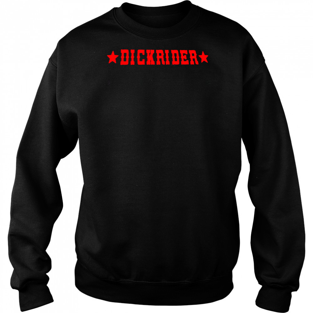 Dickrider red letter shirt Hoodie