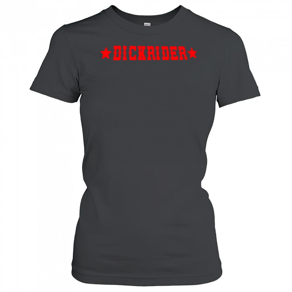 Dickrider red letter shirt Women's T-shirt