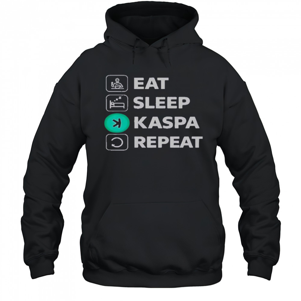 Eat Sleep Kaspa Repeat T-Shirt Hoodie