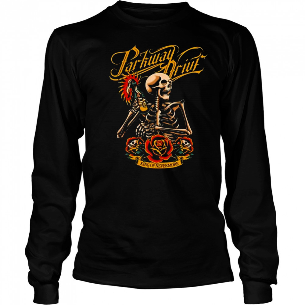 Flagship Parkway Drive Molotov Skeleton Shirt Long Sleeved