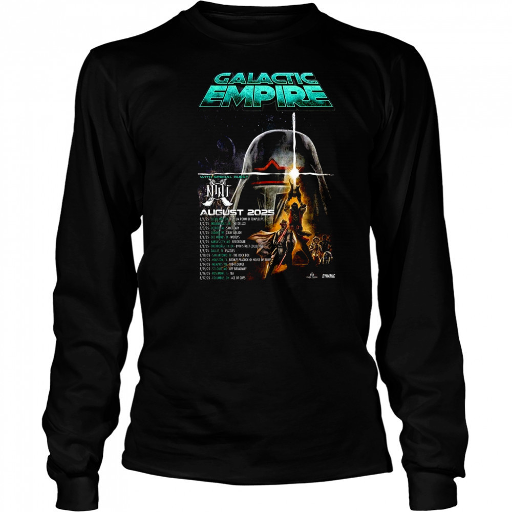 Galactic Empire August 2025 Tour Poster T-Shirt Long Sleeved