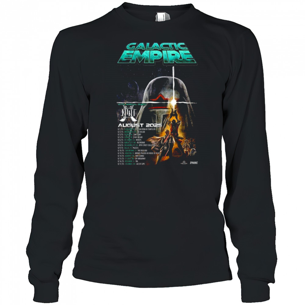 Galactic Empire August 2025 Tour Poster T-Shirt Long Sleeved