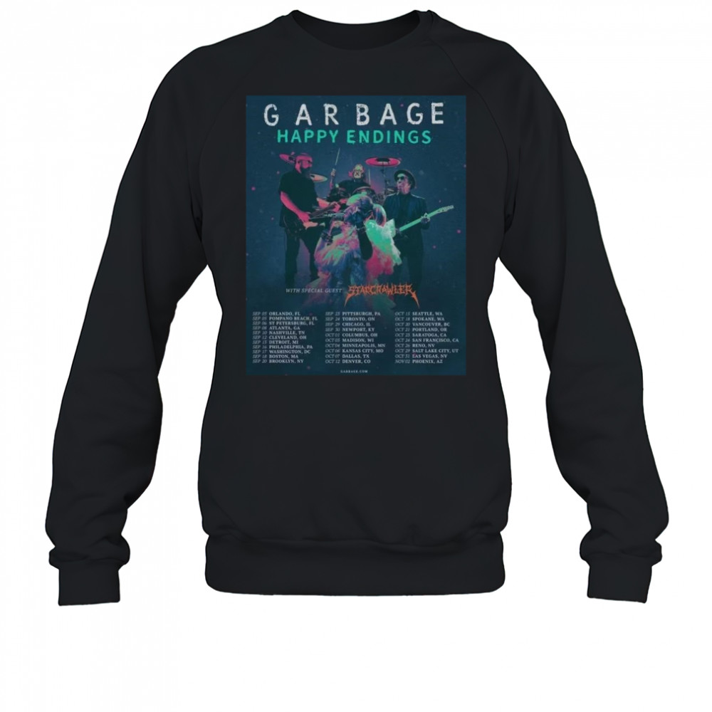 Garbage Happy Endings America Tour Merch 2025 T-Shirt Sweatshirt