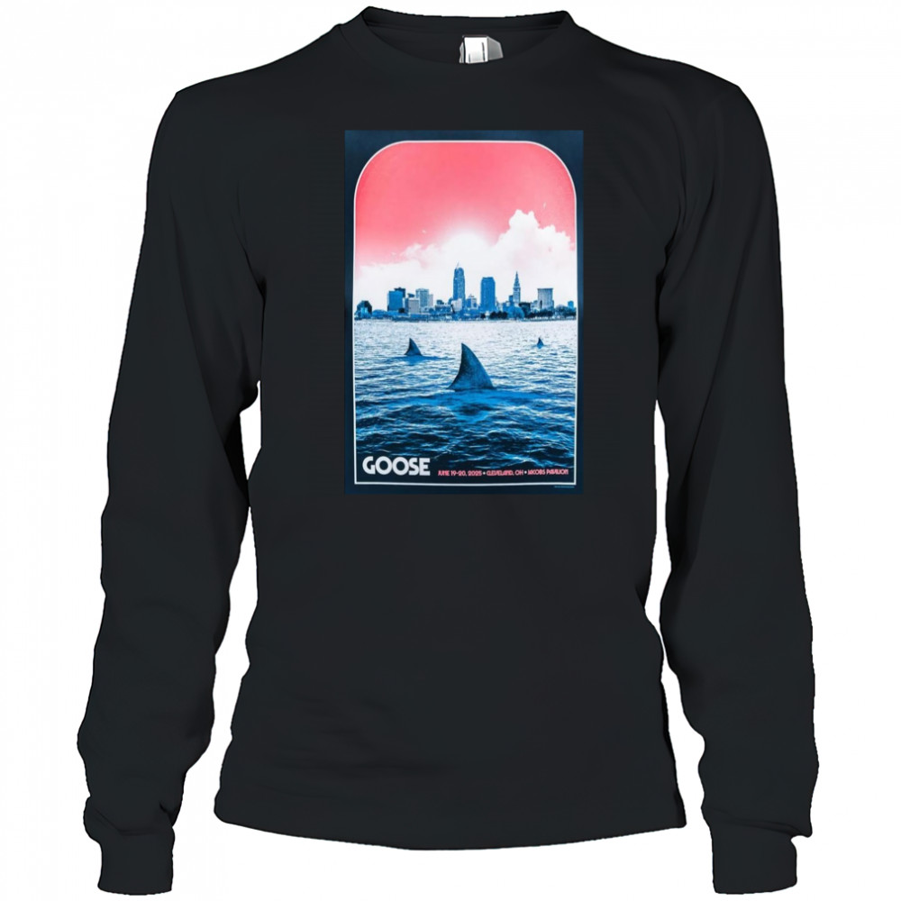 Goose Band Jacobs Pavilion June 19-20 2025 Tour Poster T-Shirt Long Sleeved